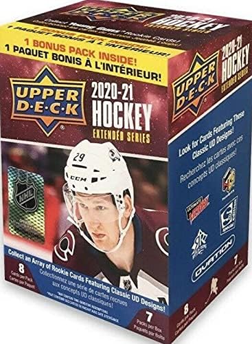 2020/21 Upper Deck Extended Series NHL Hockey Blaster Box - 7 Packs per Box - 8 Cards per Pack - Collect Young Guns Rookie Cards