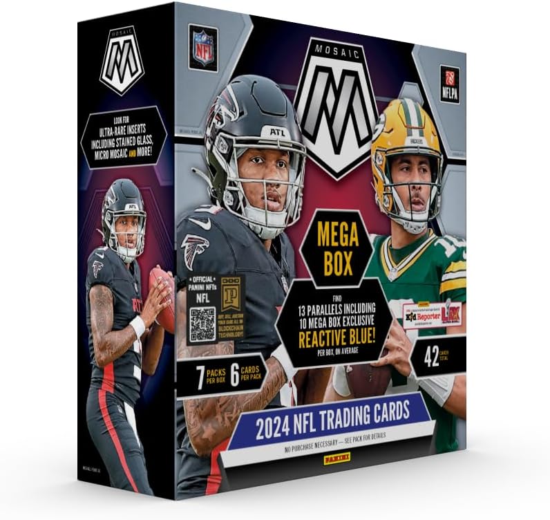 2024 Panini NFL Mosaic Football Trading Cards Mega Box