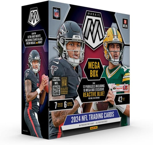 2024 Panini NFL Mosaic Football Trading Cards Mega Box