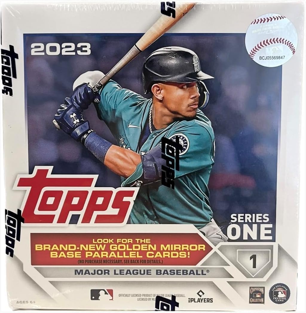 Topps 2023 Baseball Series 1 Giant Box - 16 Packs, 256 Cards, 1 Retail Exclusive Insert Card