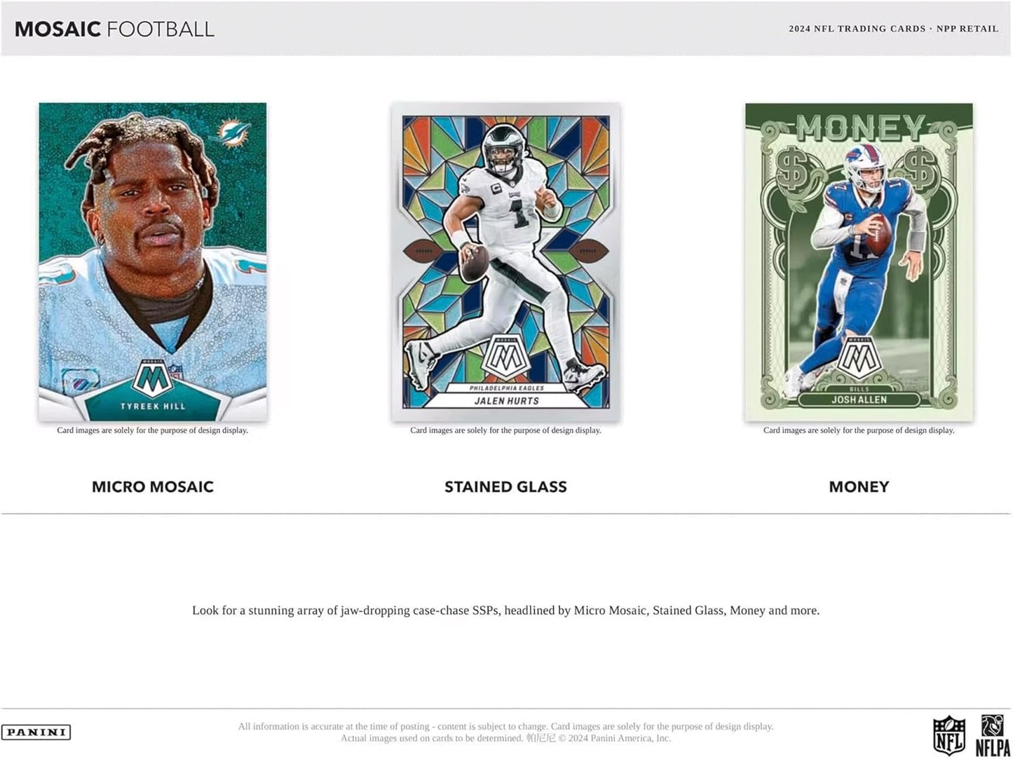 2024 Panini NFL Mosaic Football Trading Cards Blaster Box