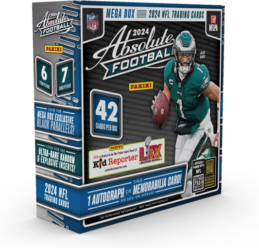 2024 Panini Absolute Football NFL Trading Cards Mega Box