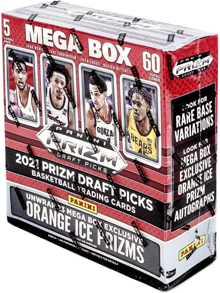 2021/22 Panini Prizm Draft Picks Basketball MEGA Box (60 Cards/bx)