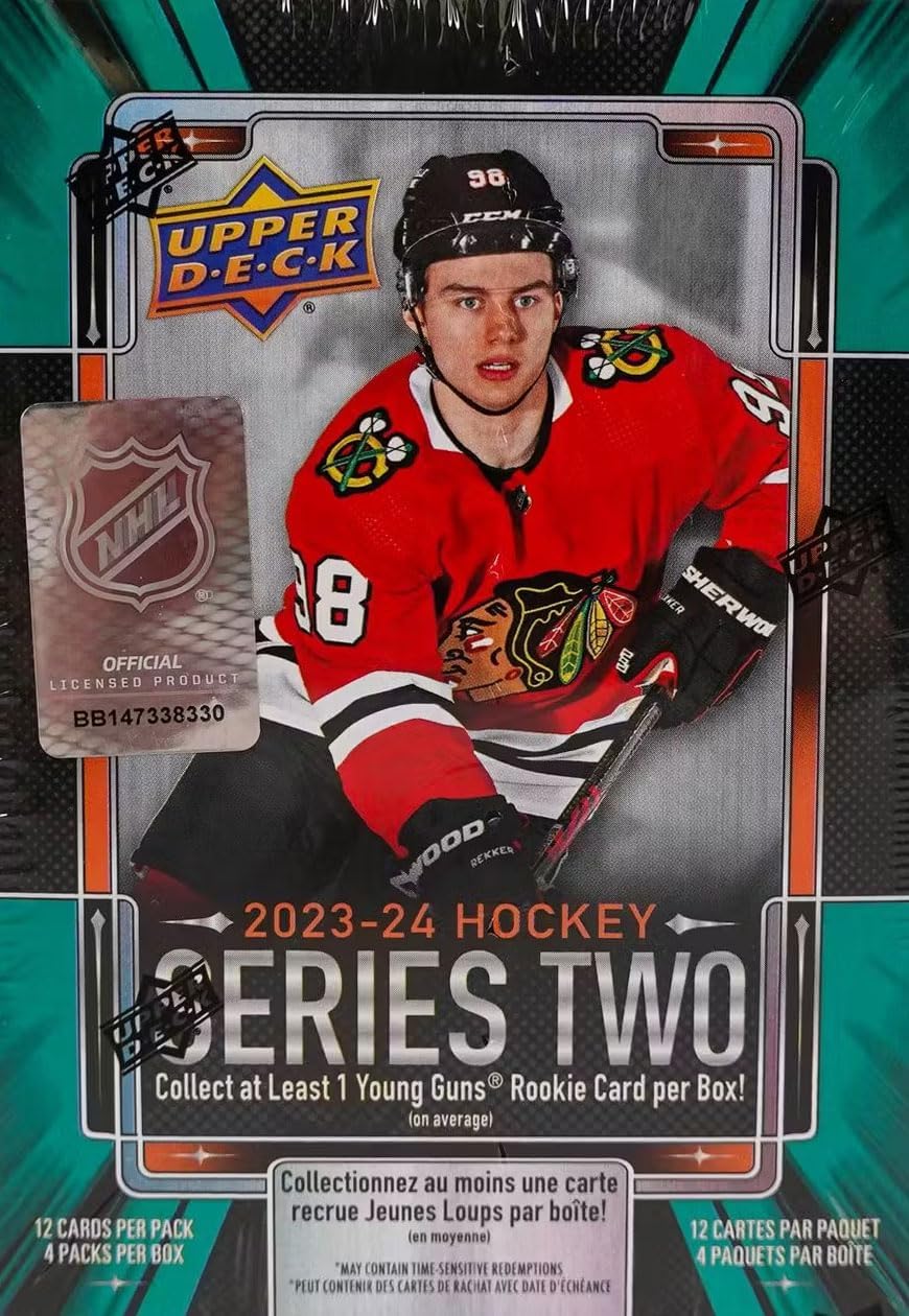 2023 2024 Upper Deck Hockey Series Two Blaster Box with Chance for Connor Bedard Young Guns Rookie Card