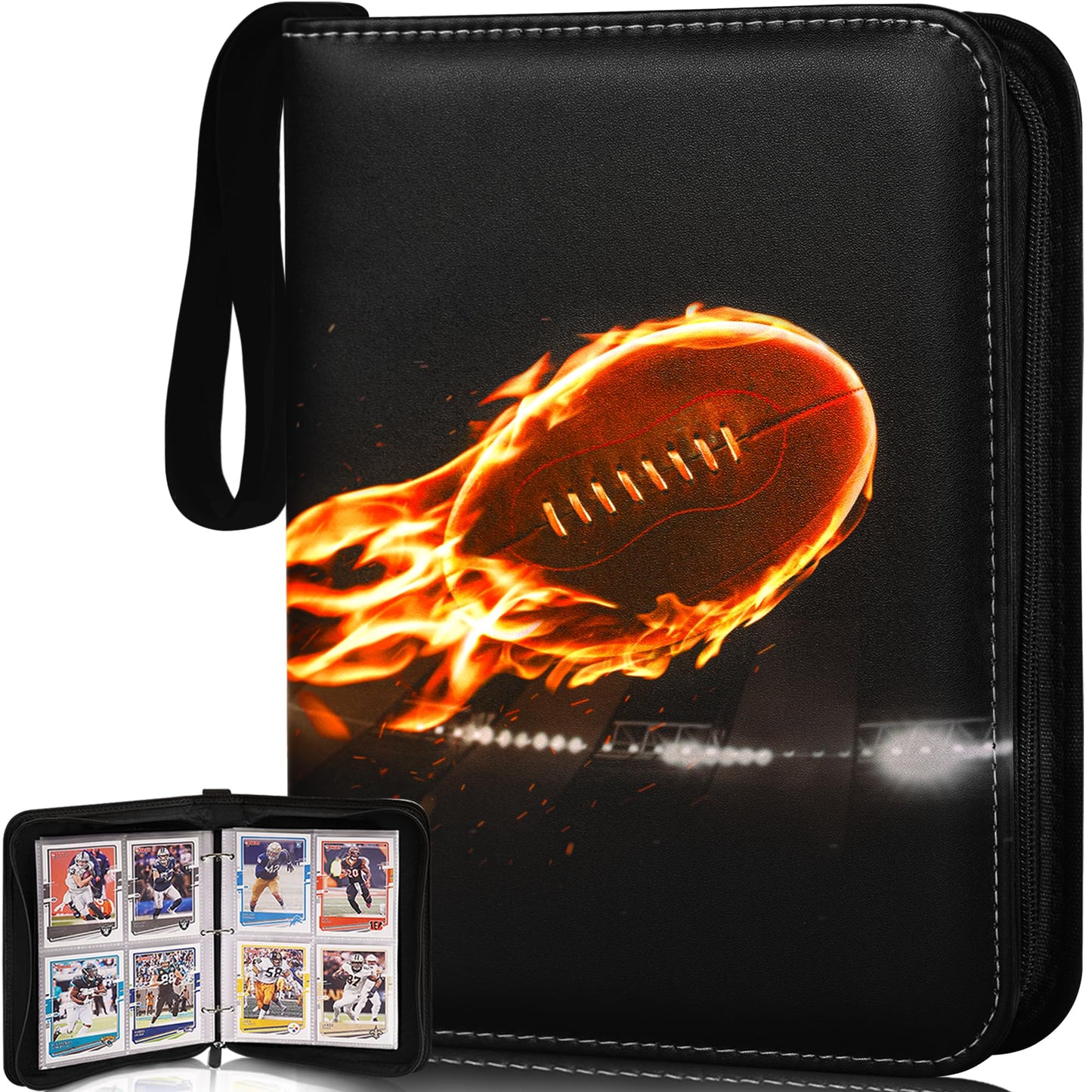 Basketball Card Binder,2024-2025 Sports Trading Card with Sleeves Holder Album,440 Pockets Basketball Card Holder Sheets Display Storage Protectors for Collectors Boys and Girls Gift