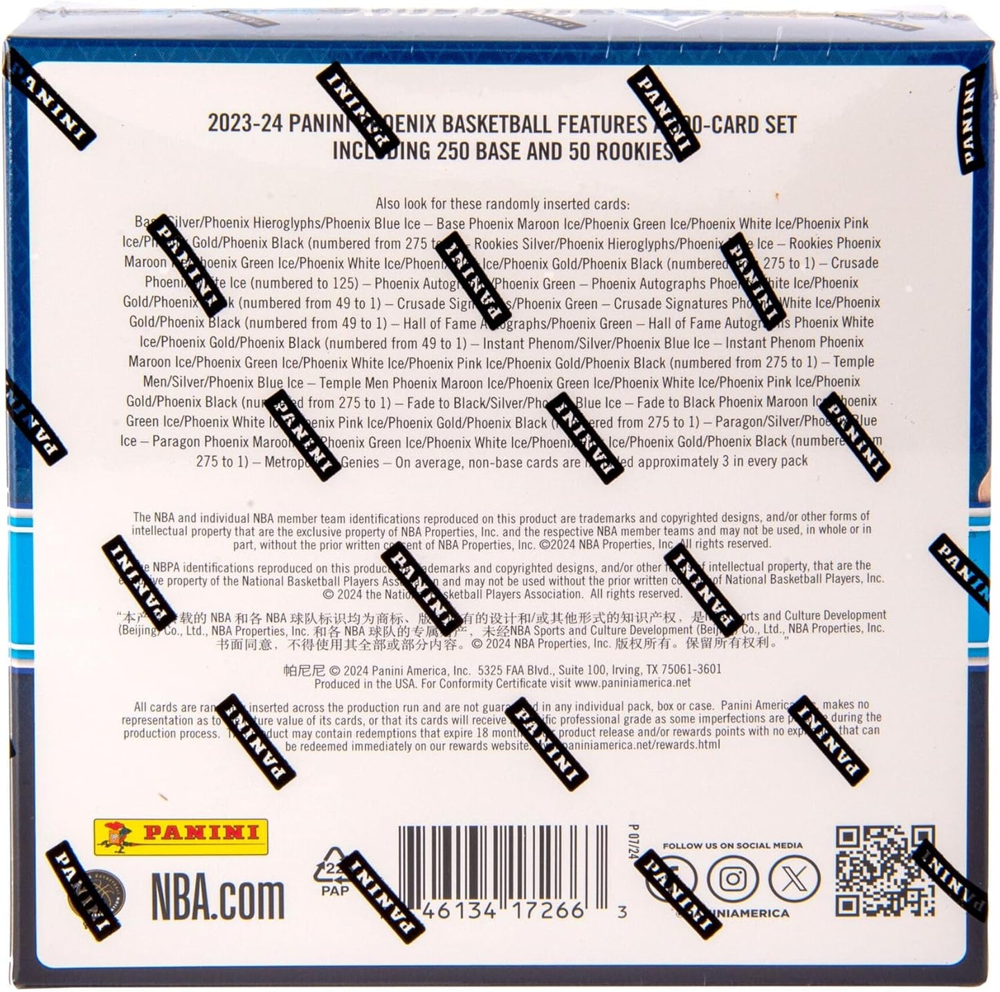 2023-24 Panini Phoenix Basketball Trading Cards Mega Box