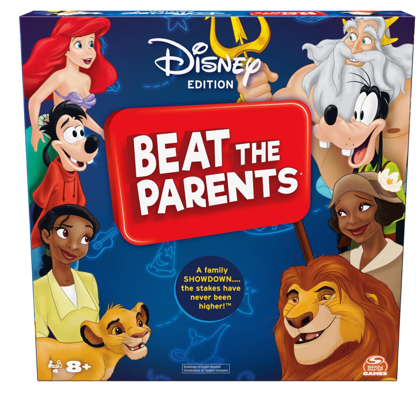 Beat The Parents Disney Edition Board Game, Kids vs. Parents Family Board Games, Fun Games, Family Games, Disney Gifts, Games for Kids Ages 8+