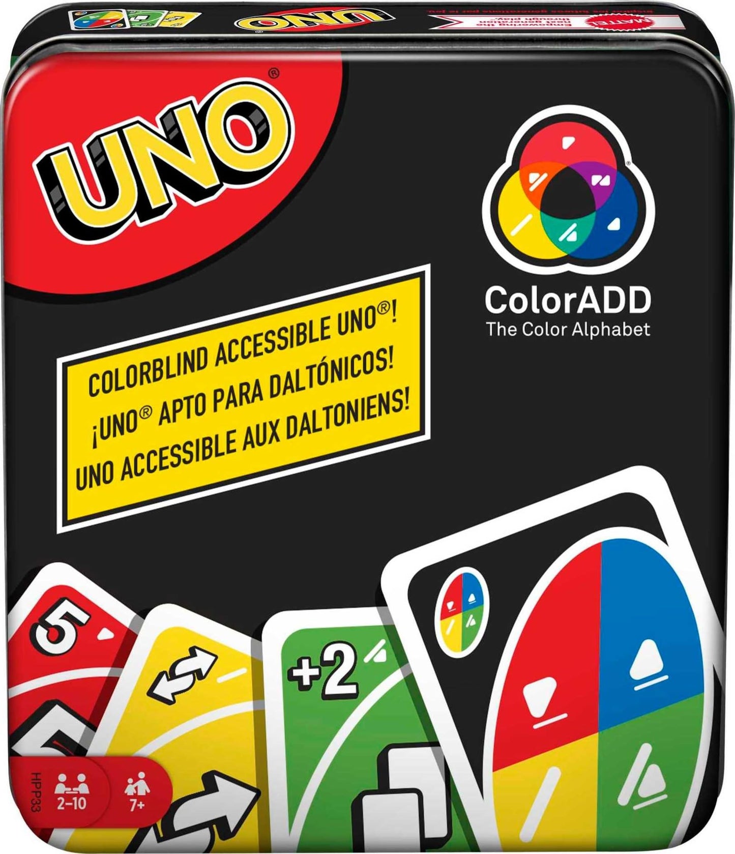 Mattel Games UNO Card Game in a Collectible Storage Tin for Kids, Adults, Families, Parties & Travel, 2 to 10 Players (Amazon Exclusive)