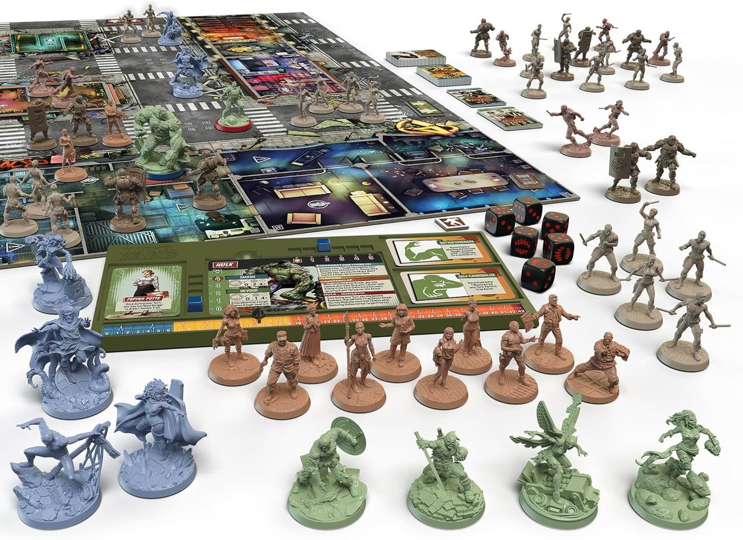 CMON Marvel Zombies - A Zombicide Game: Embrace The Hunger as Heroes Turn Undead in The Ultimate Marvel Crossover! Cooperative Strategy Game, Ages 14+, 1-6 Players, 90 Minute Playtime, Made