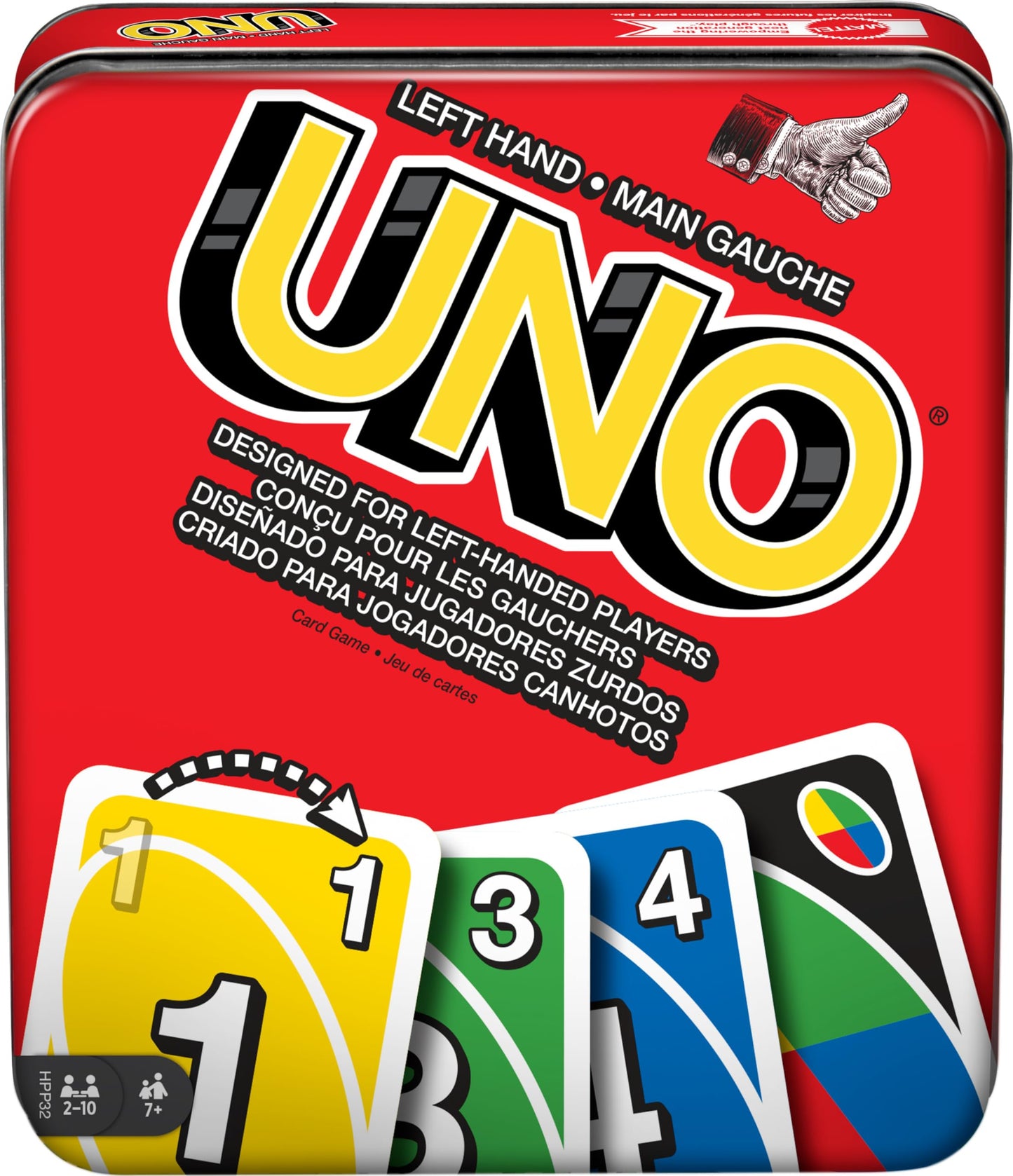 Mattel Games UNO Card Game in a Collectible Storage Tin for Kids, Adults, Families, Parties & Travel, 2 to 10 Players (Amazon Exclusive)