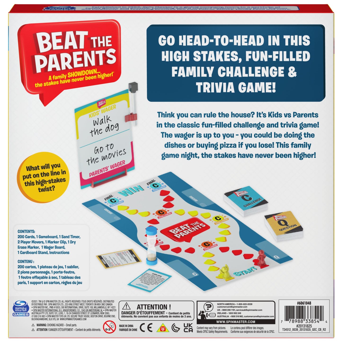 Beat The Parents Disney Edition Board Game, Kids vs. Parents Family Board Games, Fun Games, Family Games, Disney Gifts, Games for Kids Ages 8+