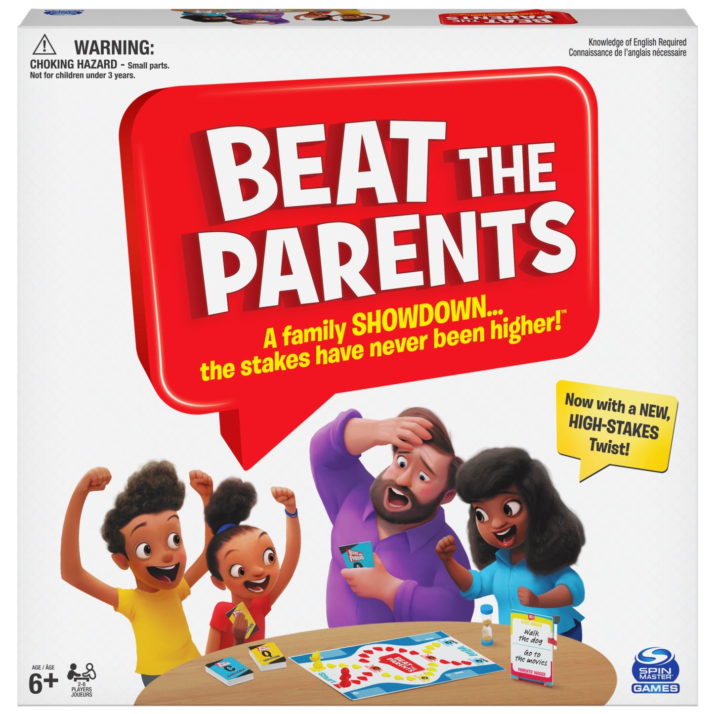 Beat The Parents Disney Edition Board Game, Kids vs. Parents Family Board Games, Fun Games, Family Games, Disney Gifts, Games for Kids Ages 8+