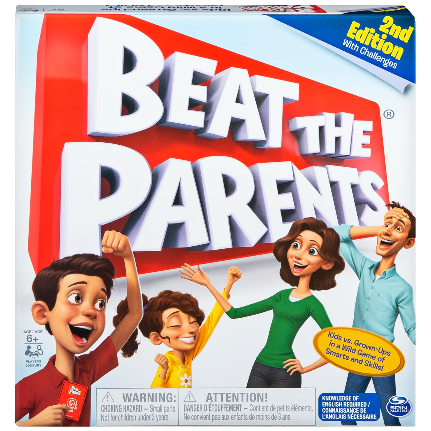 Beat The Parents Disney Edition Board Game, Kids vs. Parents Family Board Games, Fun Games, Family Games, Disney Gifts, Games for Kids Ages 8+