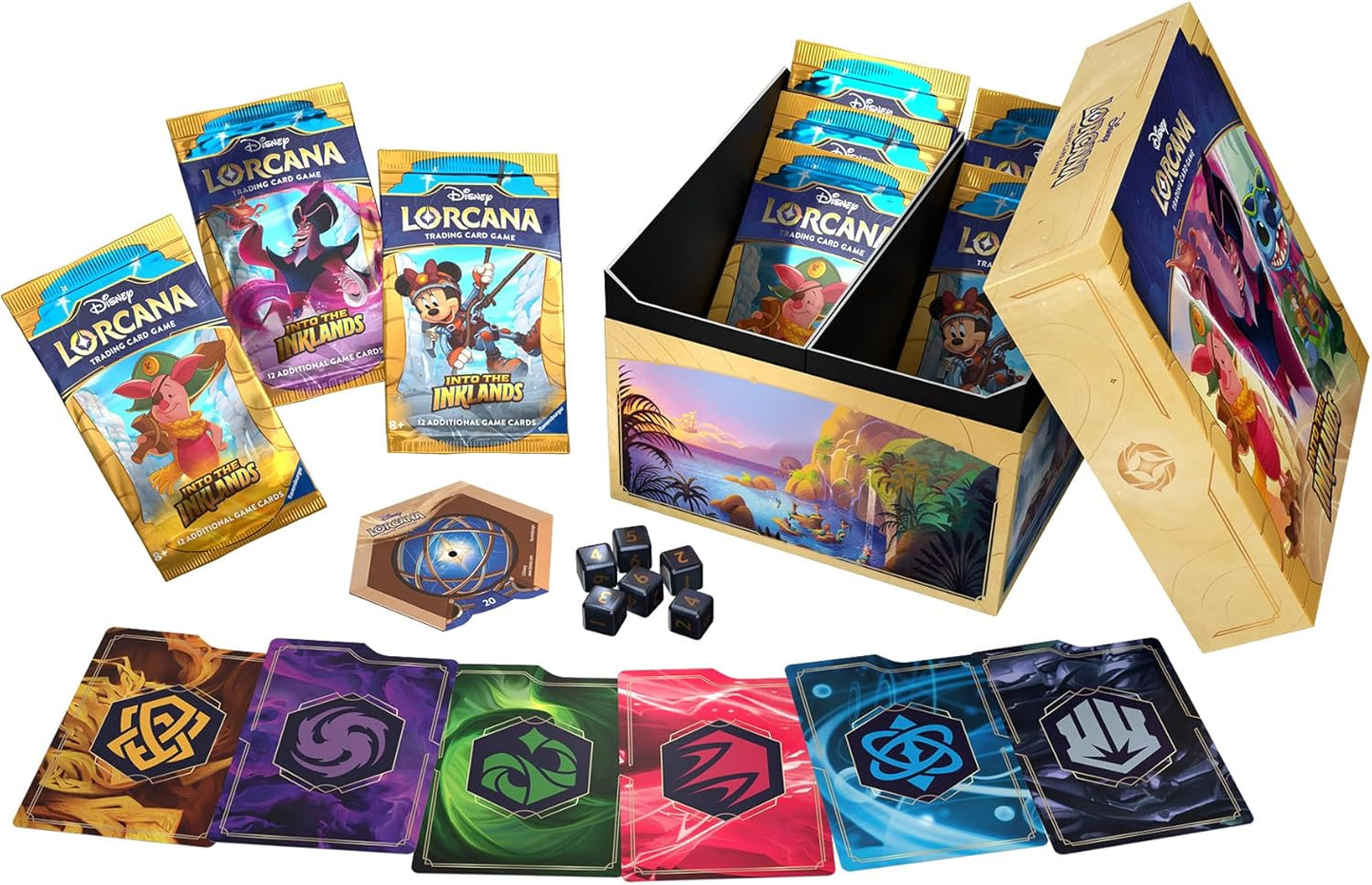 Ravensburger Disney Lorcana TCG: Into The Inklands Trove | Secure Card Storage | Includes Booster Packs & Comprehensive Guide | Original Disney Artwork | Ages 8+