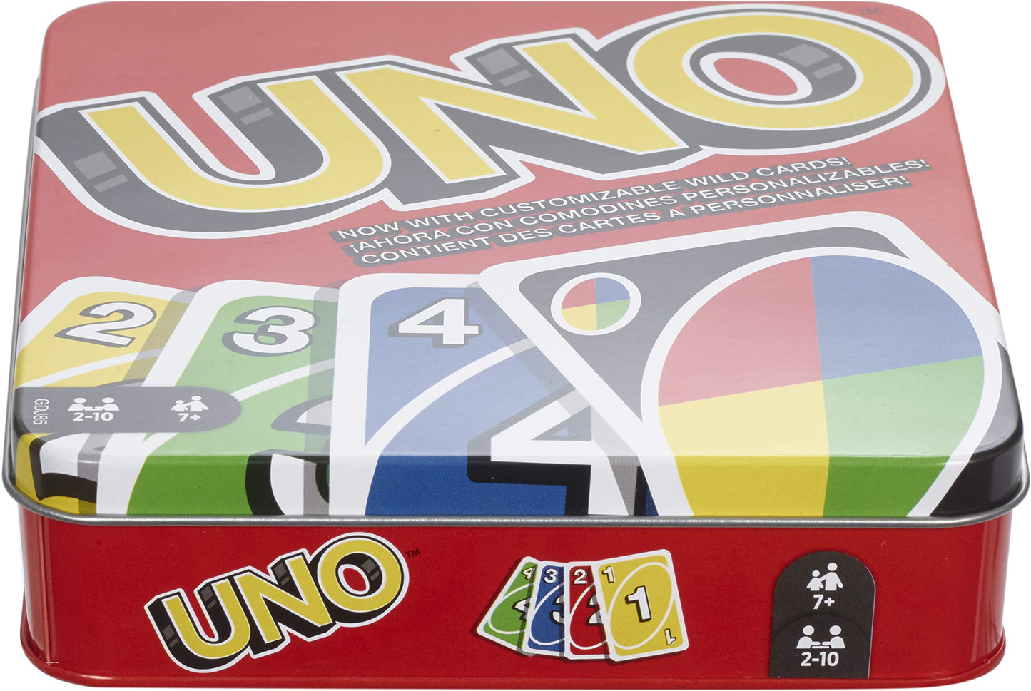 Mattel Games UNO Card Game in a Collectible Storage Tin for Kids, Adults, Families, Parties & Travel, 2 to 10 Players (Amazon Exclusive)