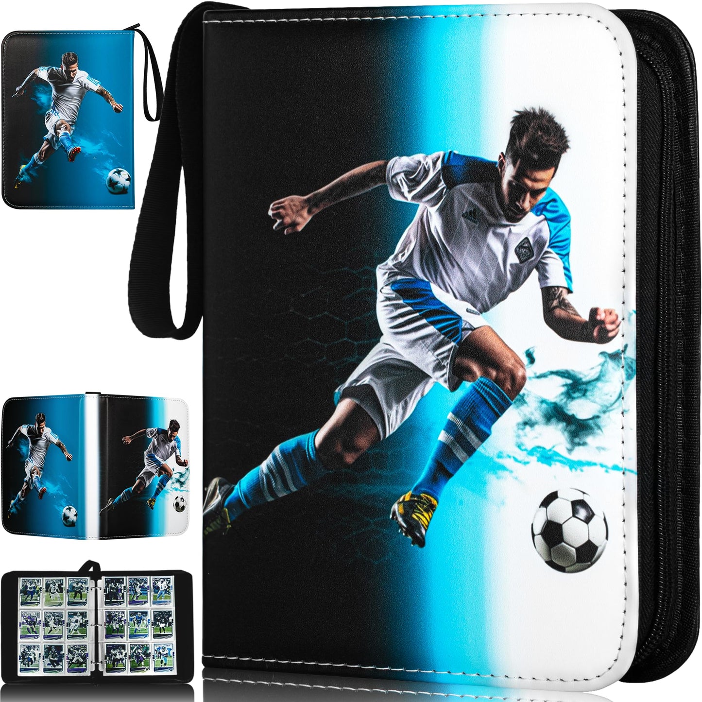 Basketball Card Binder,2024-2025 Sports Trading Card with Sleeves Holder Album,440 Pockets Basketball Card Holder Sheets Display Storage Protectors for Collectors Boys and Girls Gift