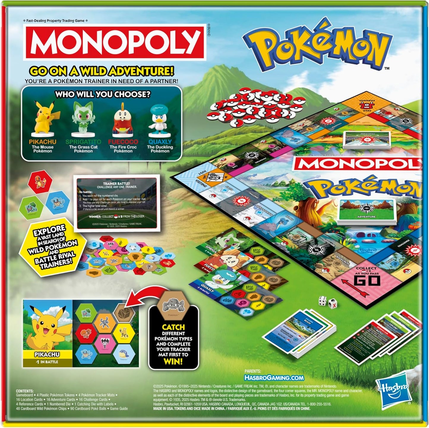 Monopoly Pokémon Edition Board Game | Ages 8 and Up | 2 to 4 Players | Kids Games for Pokémon Fans | Fun Family Games| 45 Mins. Avg.