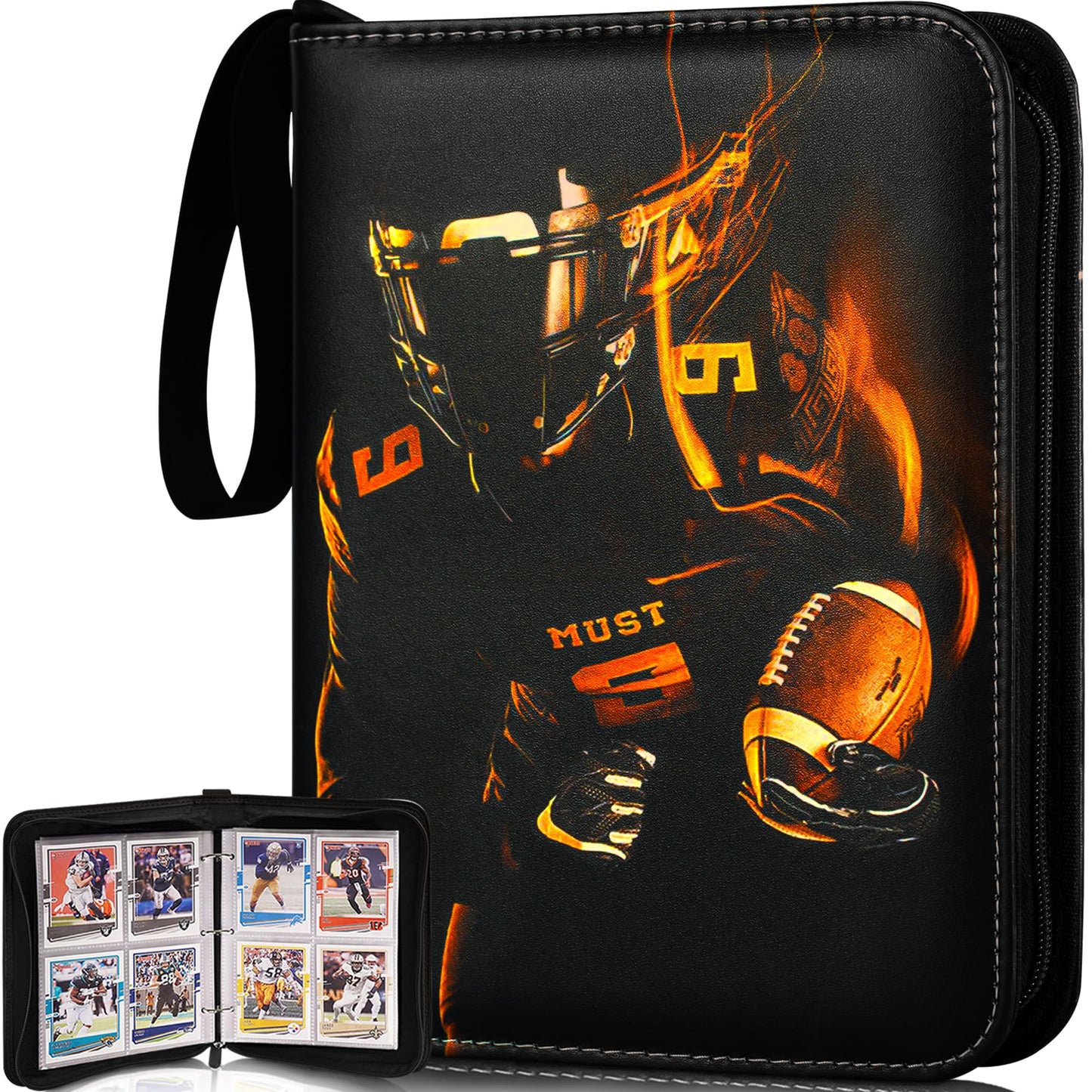 Basketball Card Binder,2024-2025 Sports Trading Card with Sleeves Holder Album,440 Pockets Basketball Card Holder Sheets Display Storage Protectors for Collectors Boys and Girls Gift