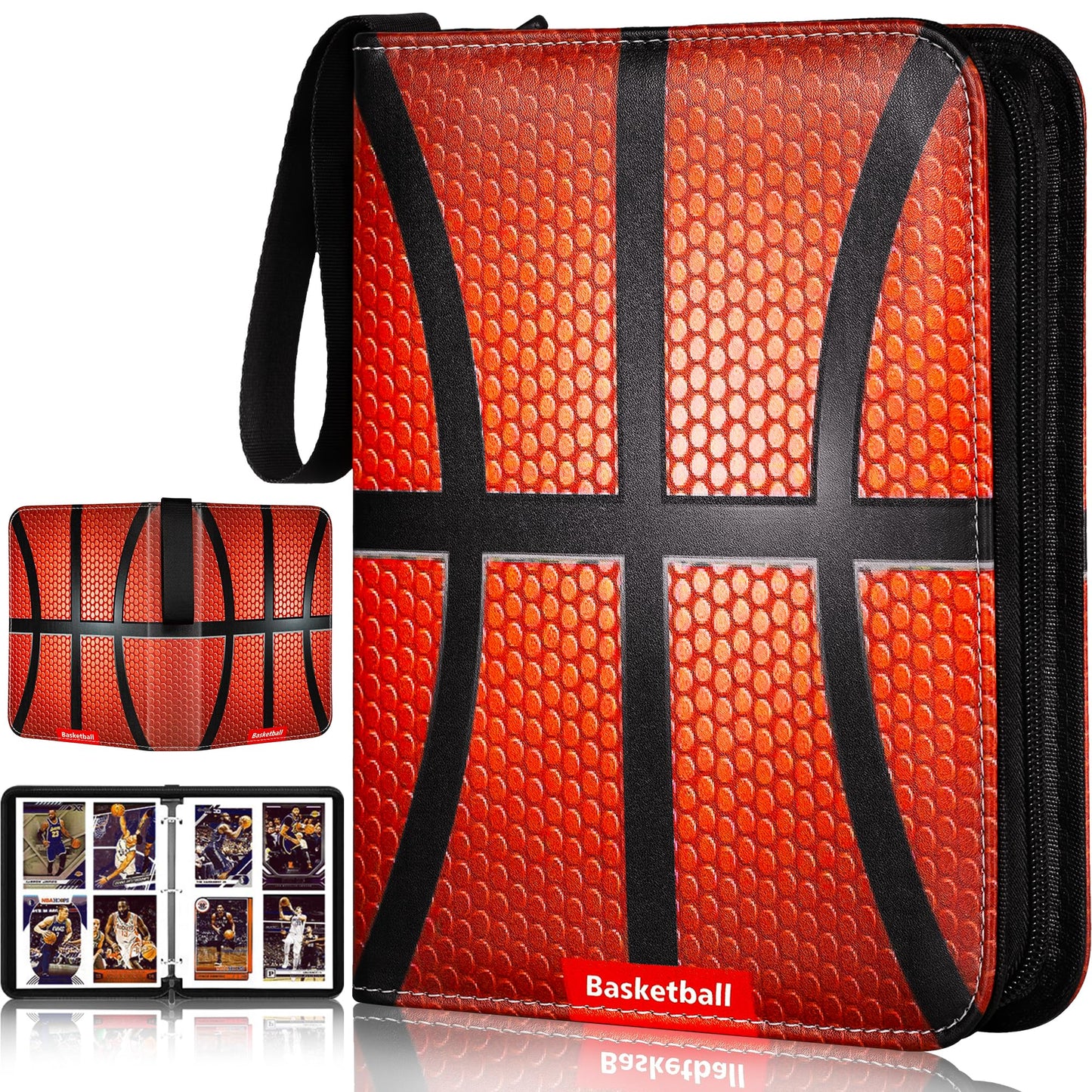 Basketball Card Binder,2024-2025 Sports Trading Card with Sleeves Holder Album,440 Pockets Basketball Card Holder Sheets Display Storage Protectors for Collectors Boys and Girls Gift